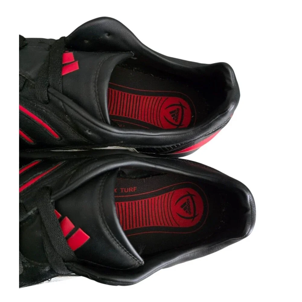 Adidas Predator Pulse Vintage Soccer Shoes Mens Size 10.5 TRX Turf Red Black